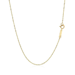 14k Yellow Gold Singapore Chain 0.81 mm