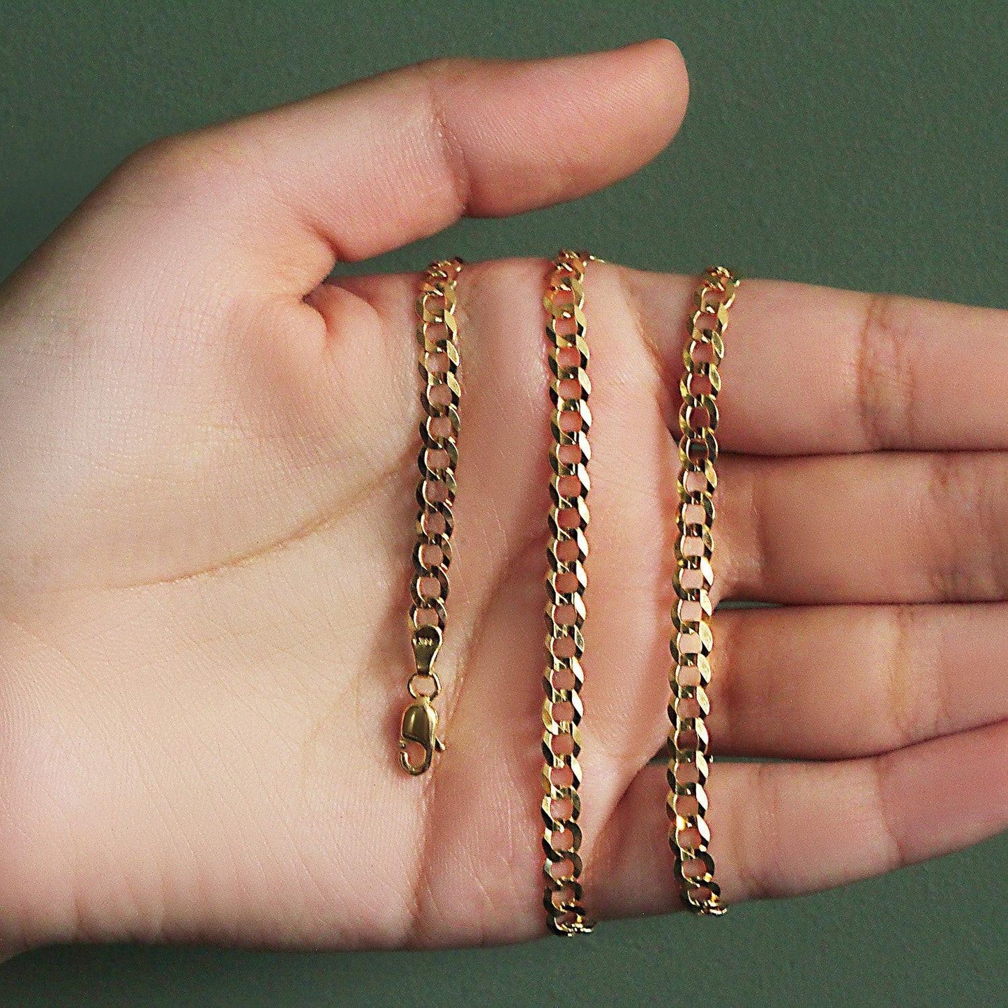10k Yellow Gold Curb Chain (4.70 mm)