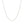 10k White Gold Cable Chain (1.10 mm)