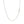 10k White Gold Cable Chain (1.10 mm)