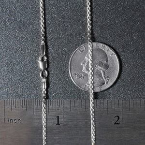 14k White Gold Round Box Chain (1.8 mm)