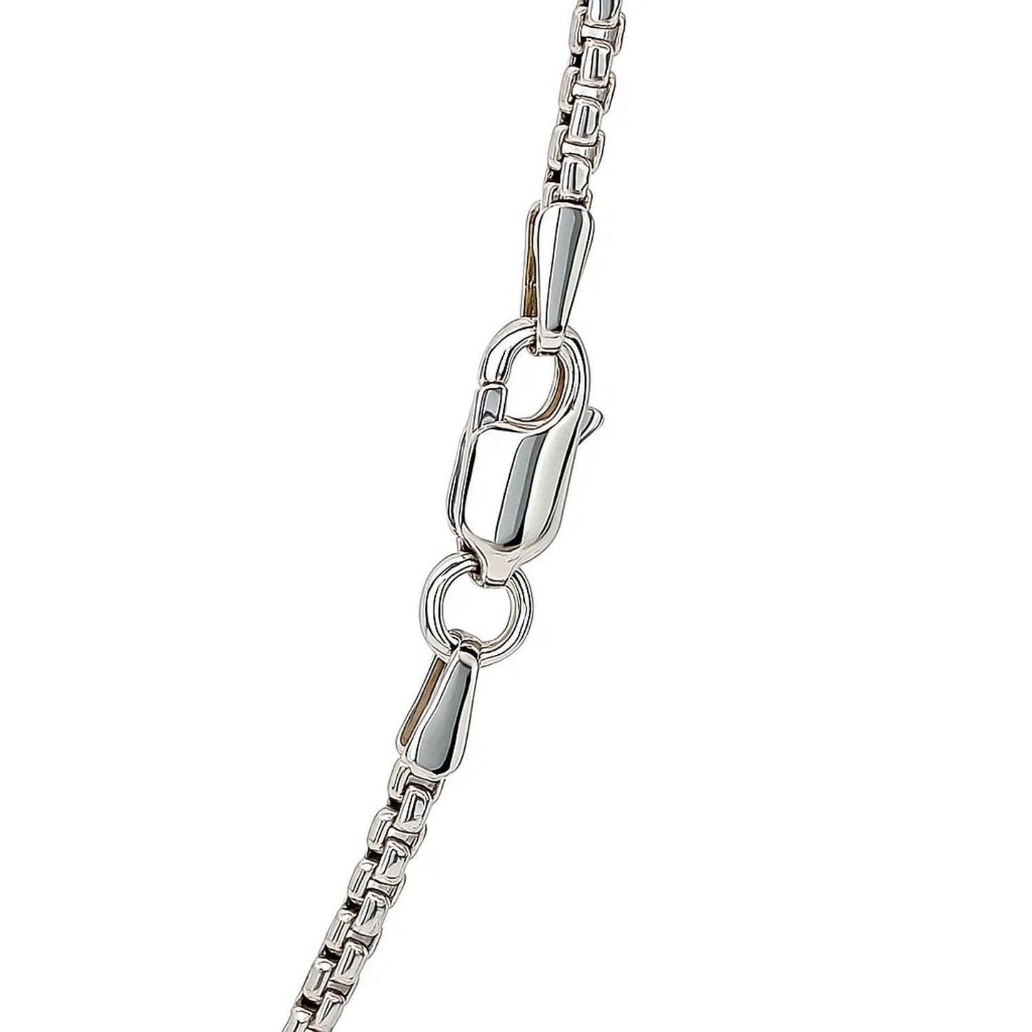 14k White Gold Round Box Chain (1.8 mm)