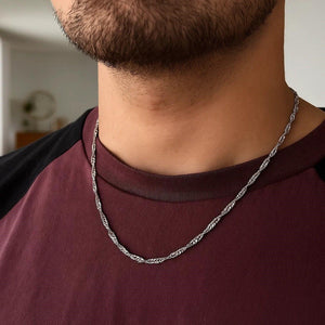 14k White Gold Singapore Chain (2.10 mm)