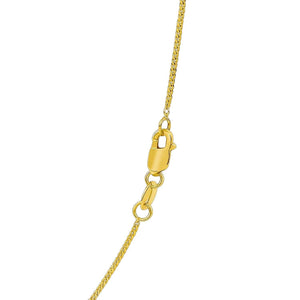 14k Yellow Gold Gourette Chain 1.0mm (1.00 mm)