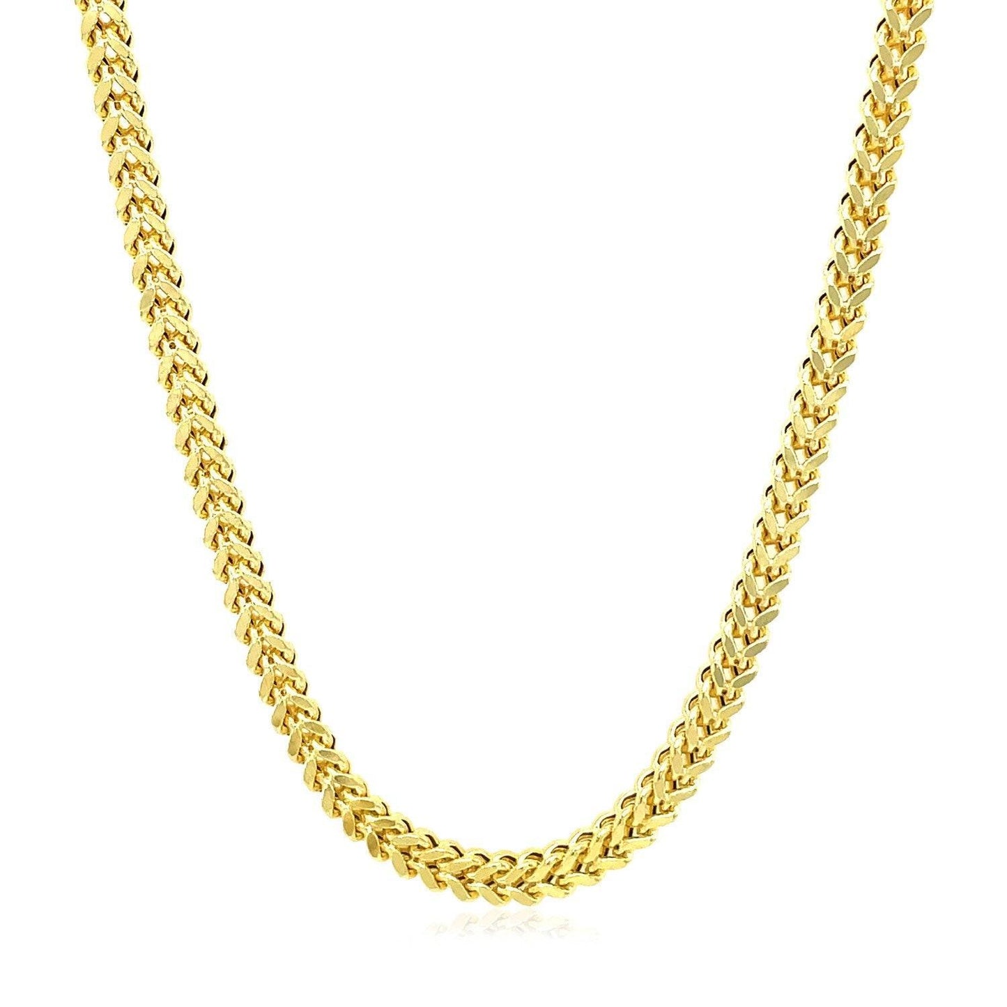 14K Yellow Gold Square Franco Chain (5.30 mm)