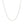 Sterling Silver Rhodium Plated Cable Chain (0.60 mm)