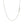 Sterling Silver Rhodium Plated Cable Chain (0.60 mm)