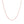 14k Rose Gold Diamond Cut Round Wheat Chain (0.70 mm)