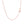 14k Rose Gold Diamond Cut Round Wheat Chain (0.70 mm)