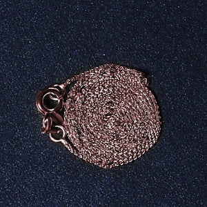 14k Rose Gold Diamond Cut Round Wheat Chain (0.70 mm)