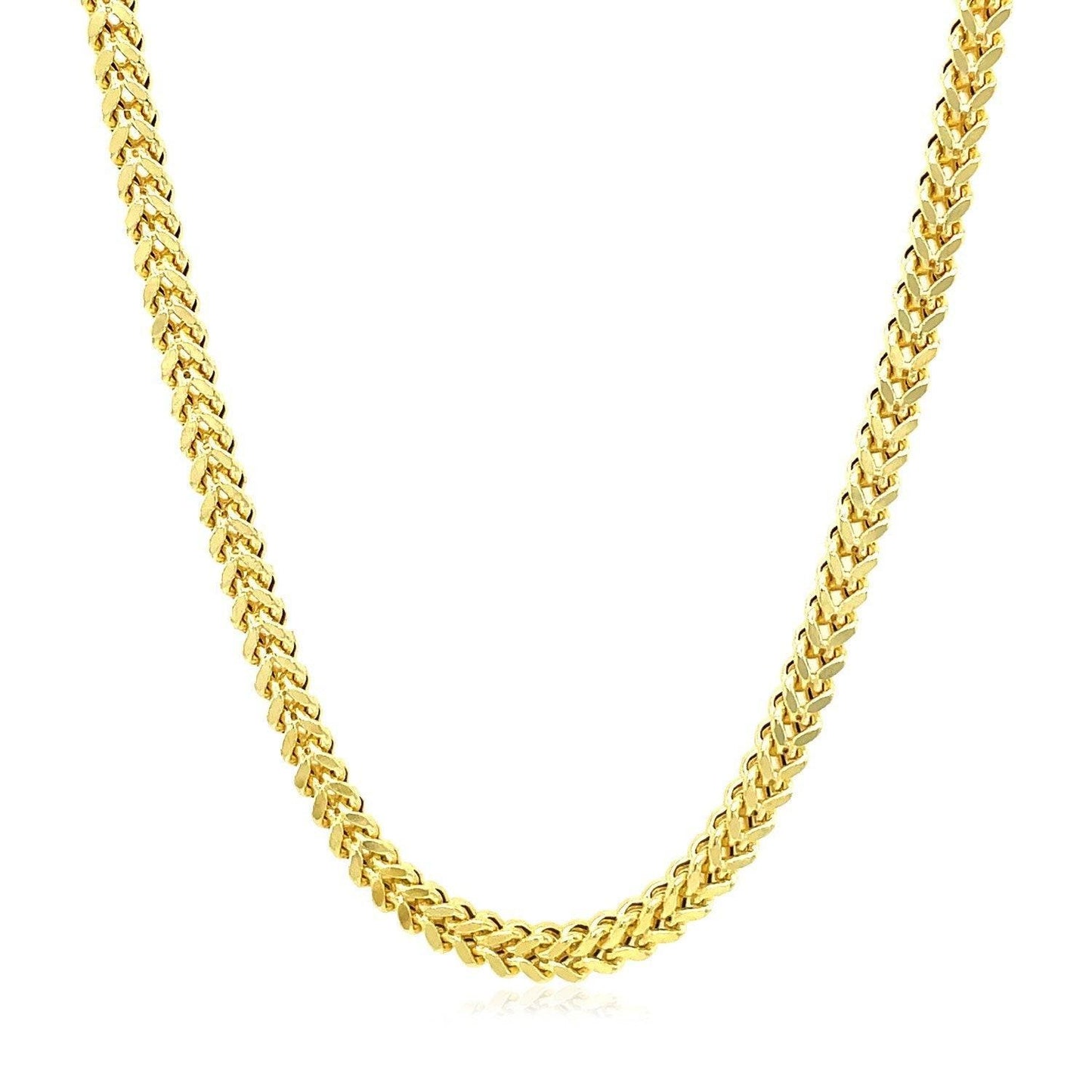 14k Yellow Gold Square Franco Chain (4.40 mm)