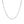 14k White Gold Solid Figaro Chain (3.00 mm)