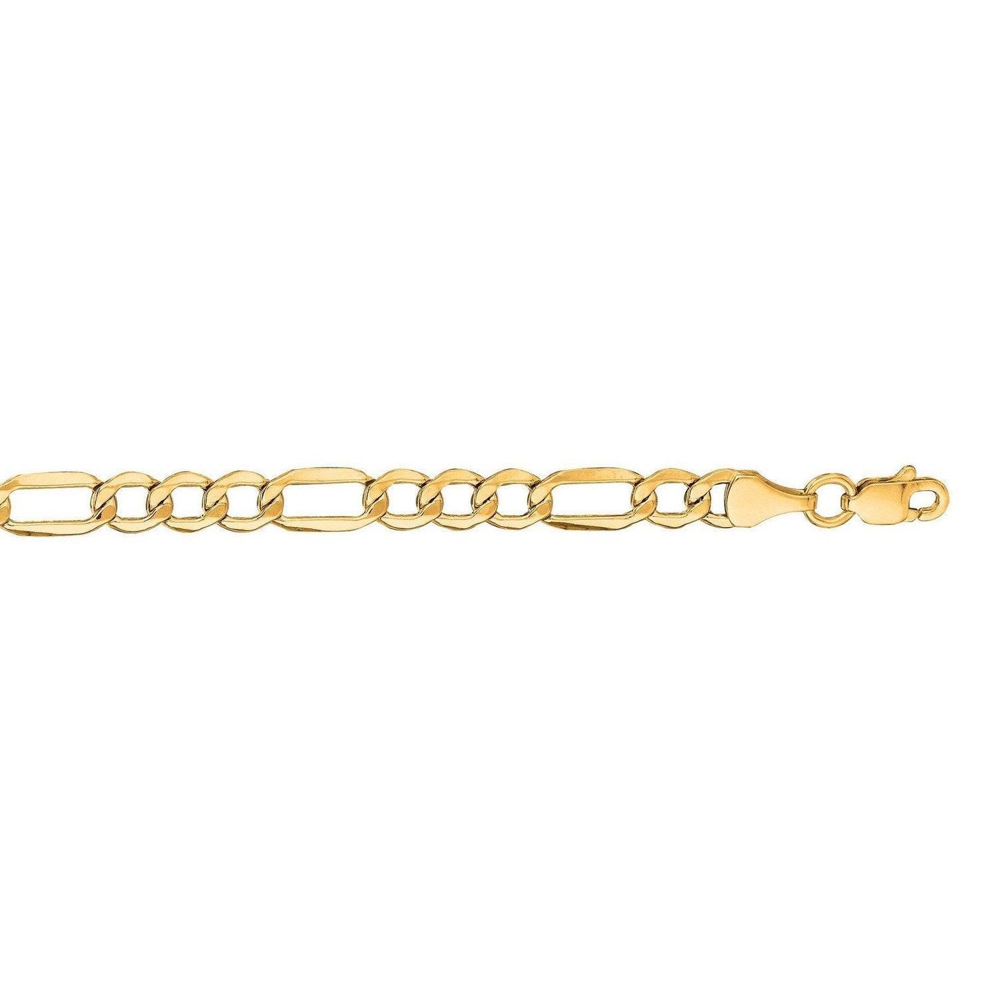 14k Yellow Gold Lite Figaro Chain (4.70 mm)