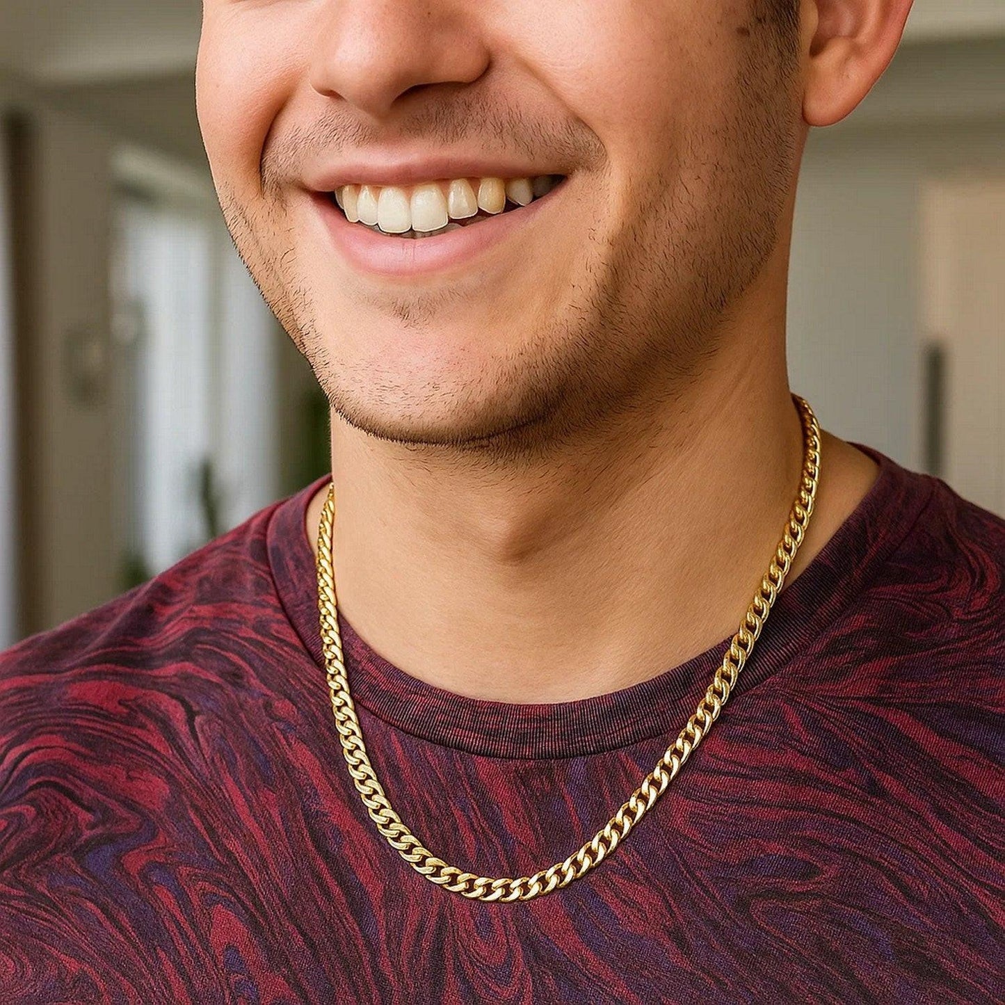 14k Yellow Gold Solid Miami Cuban Chain (5.00 mm)