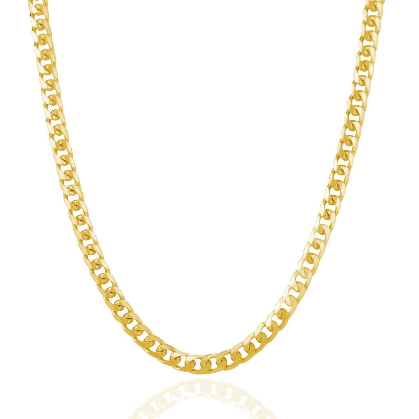 14k Yellow Gold Solid Miami Cuban Chain (5.00 mm)