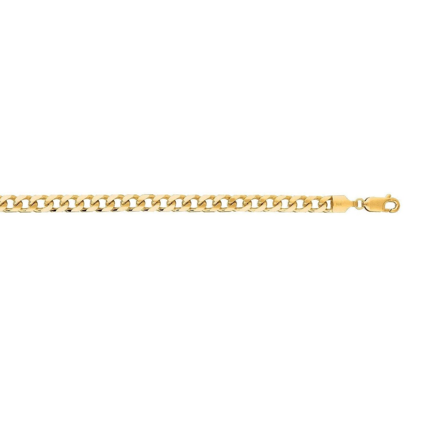 14k Yellow Gold Solid Miami Cuban Chain (5.00 mm)