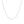 14k White Gold Cable Link Chain (0.50 mm)