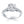 14k White Gold Trellis Diamond Engagement Ring