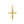 14k Two-Tone Gold Cross Pendant with an Ornate Budded Style