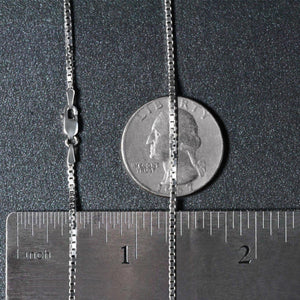 14k White Gold Classic Box Chain (1.4 mm)