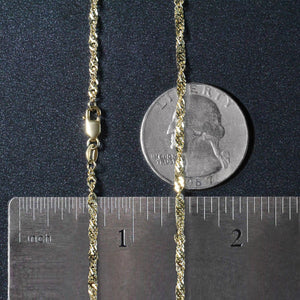 14k Yellow Gold Singapore Chain (2.10 mm)
