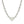 Sterling Silver Rhodium Plated Chain Bracelet with a Flat Heart Motif Station