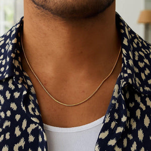 14K Yellow Gold Oval Snake Chain (2.60 mm)