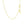 14k Yellow Gold Adjustable Cable Chain (1.10 mm)