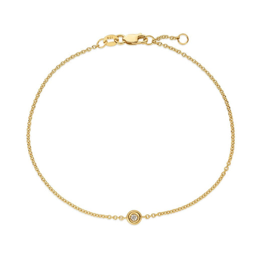 14K Yellow Gold Solo Diamond Bracelet
