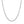 Rhodium Plated 3.7mm Sterling Silver Curb Style Chain (3.70 mm)