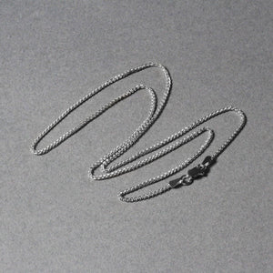 18k White Gold Round Wheat Chain (1.40 mm)
