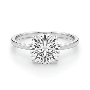 3 Carat Cushion Lab Grown IGI G/VS1 Diamond Solitaire Ring in 10K White Gold