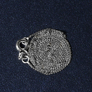 14k White Gold Diamond Cut Round Wheat Chain (0.60 mm)