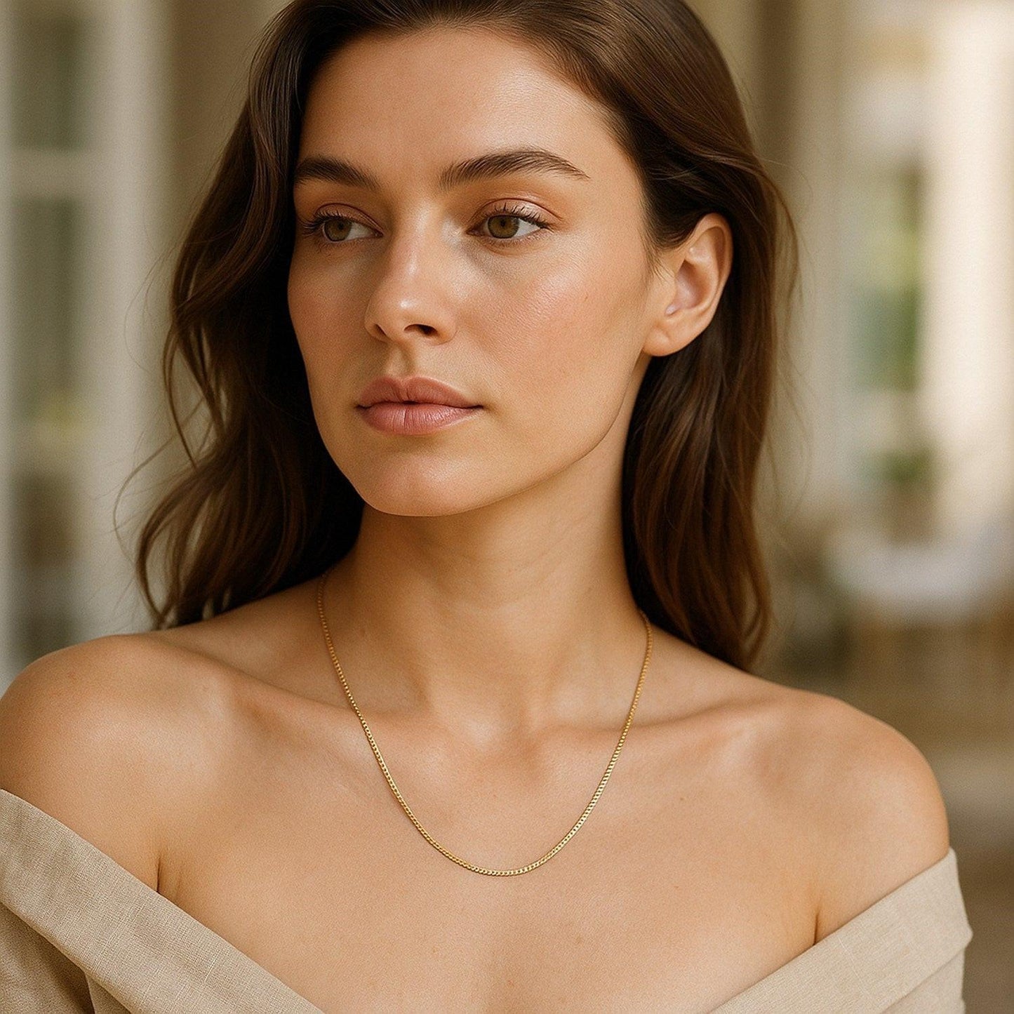 14k Yellow Gold Classic Box Chain (0.60 mm)