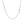 14k White Gold Gourmette Chain 1.0mm (1.00 mm)