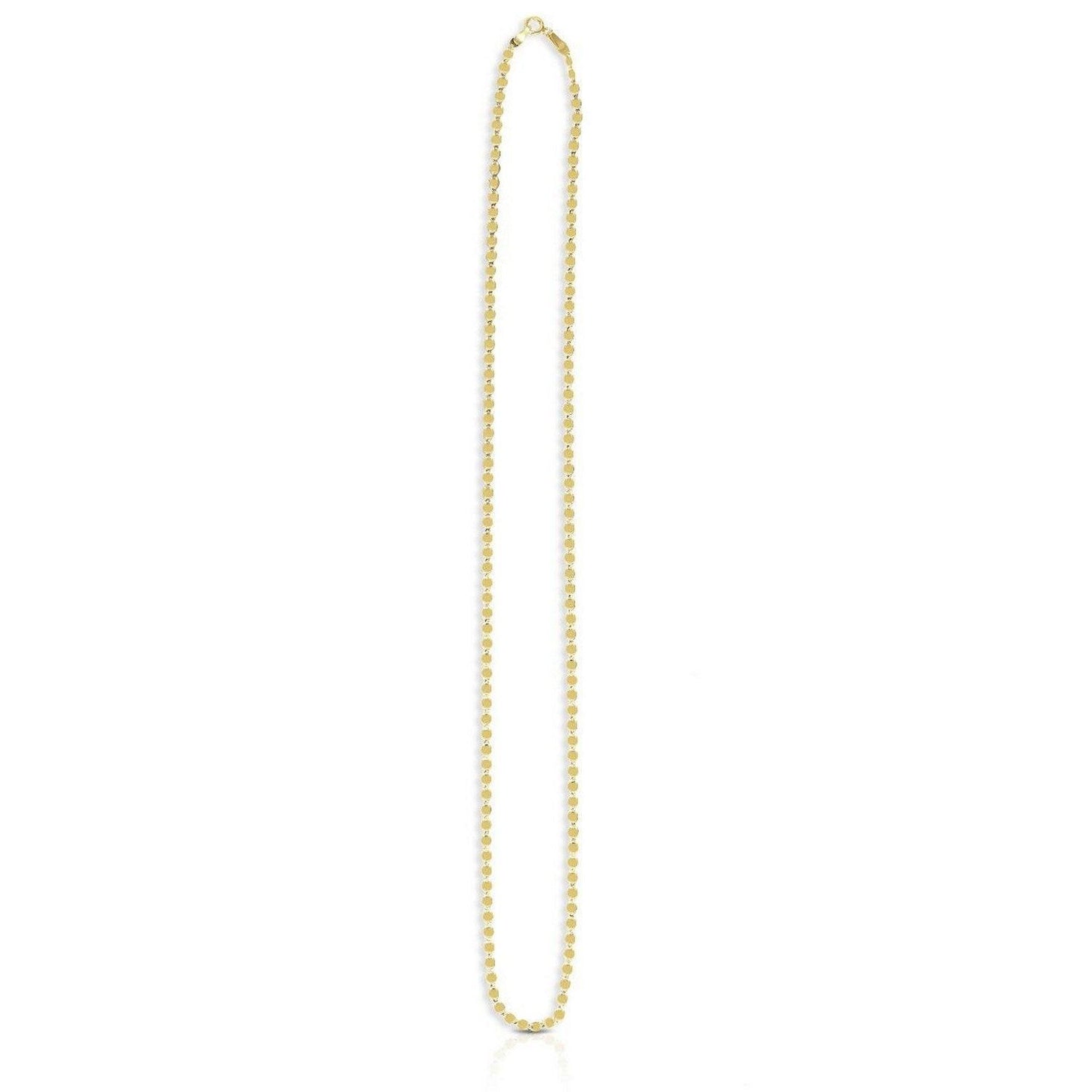 14k Yellow Gold Oval Mirror Chain (2.20 mm)