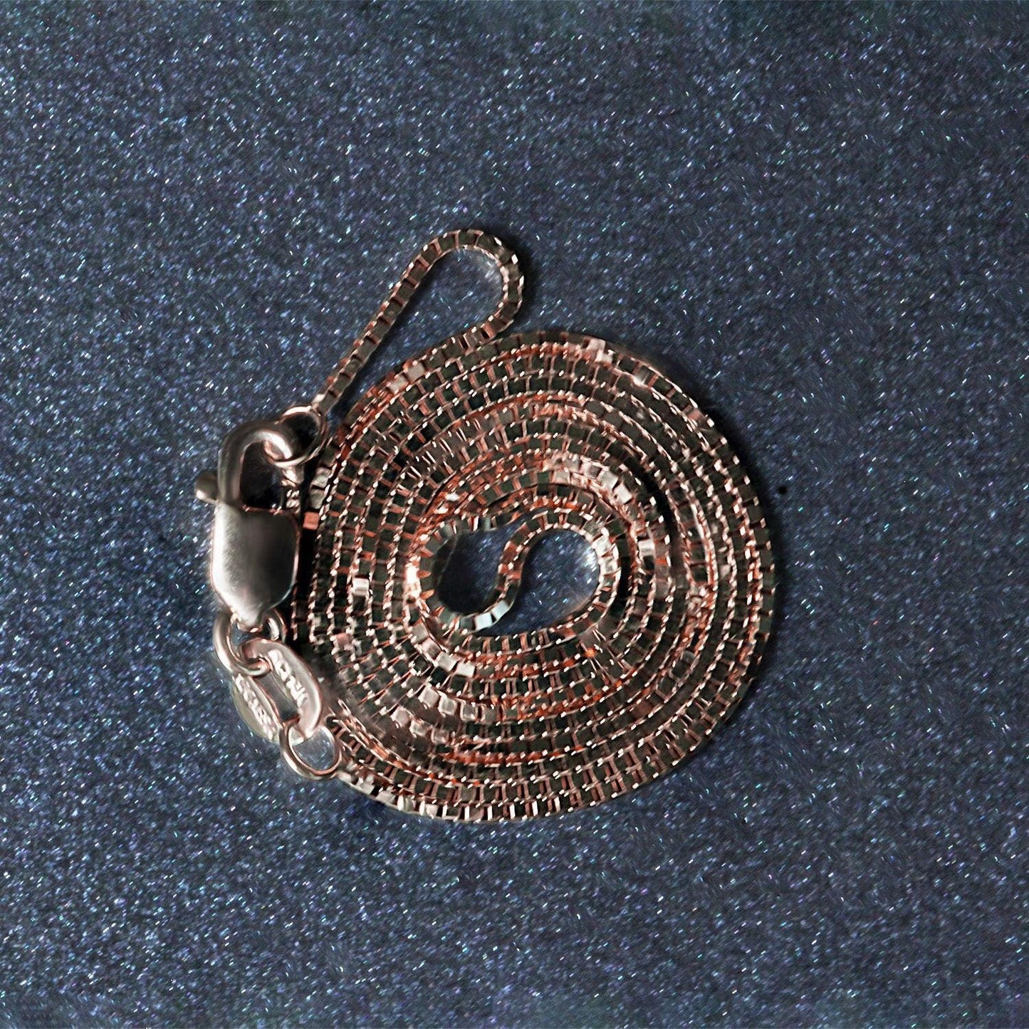 14k Rose Gold Classic Box Chain (0.73 mm)