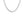 Rhodium Plated Sterling Silver Curb Style Chain (4.70 mm)
