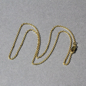 14k Yellow Gold Diamond Cut Cable Link Chain (1.30 mm)