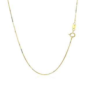 10k Yellow Gold Classic Box Chain (0.60 mm)