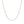 14k White Gold Oval Cable Link Chain (1.50 mm)