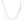 14k White Gold Oval Cable Link Chain (1.50 mm)