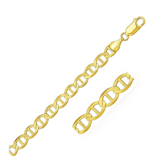 14k Yellow Gold Mariner Link Bracelet (6.30 mm)