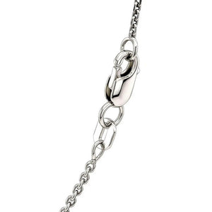 14k White Gold Diamond Cut Cable Link Chain (1.30 mm)