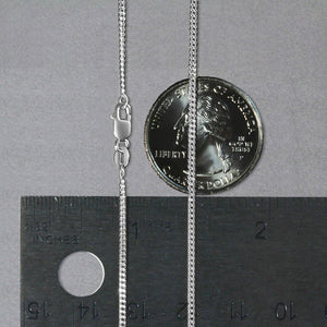 14k White Gold Gourmette Chain (1.40 mm)