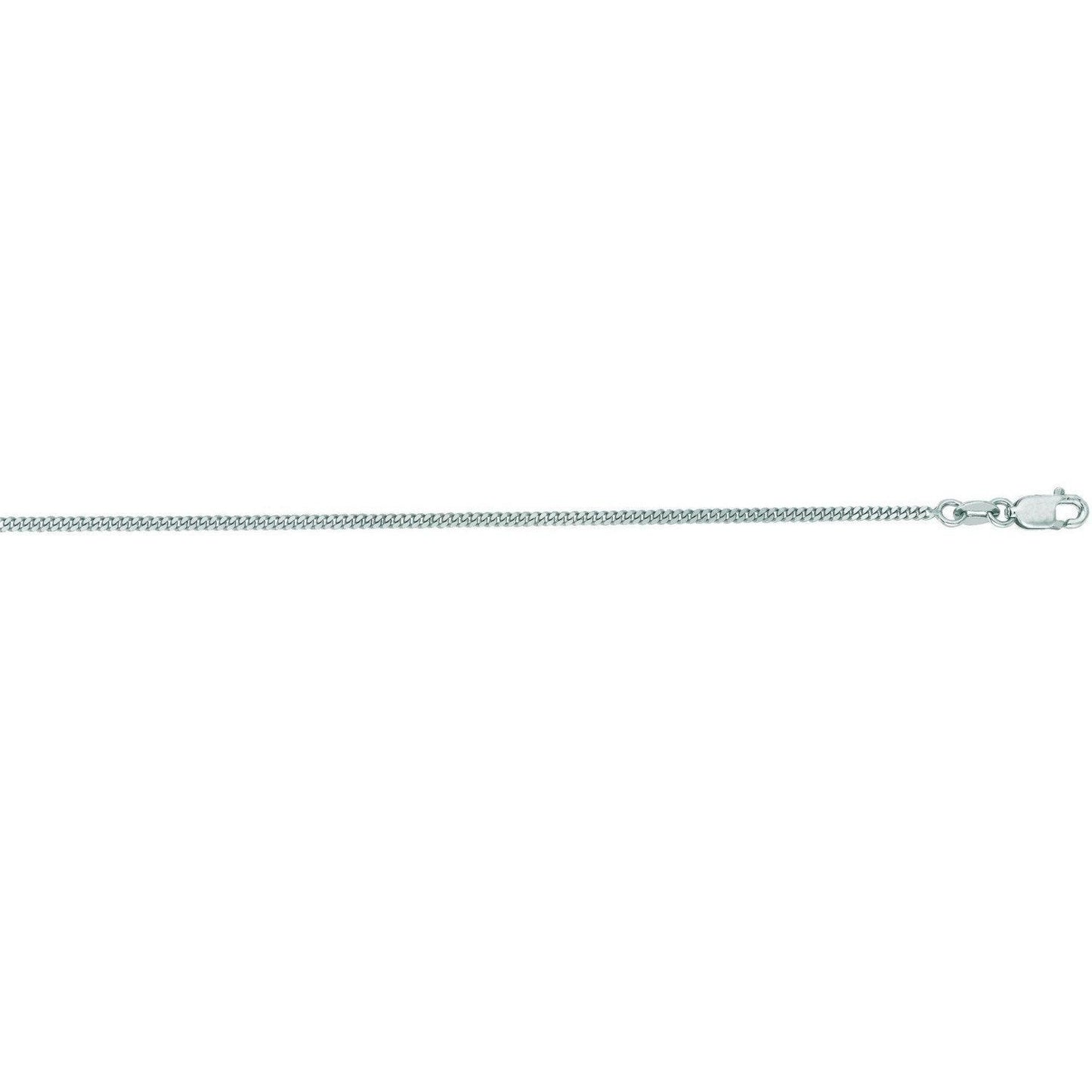 14k White Gold Gourmette Chain (1.40 mm)