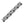 Oxidized Sterling Silver Mens Chain Bracelet in a Cable Motif (8.50 mm)