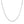 Rhodium Plated Sterling Silver Curb Style Chain (3.00 mm)