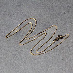 14k Yellow Gold Diamond Cut Round Wheat Chain (0.60 mm)