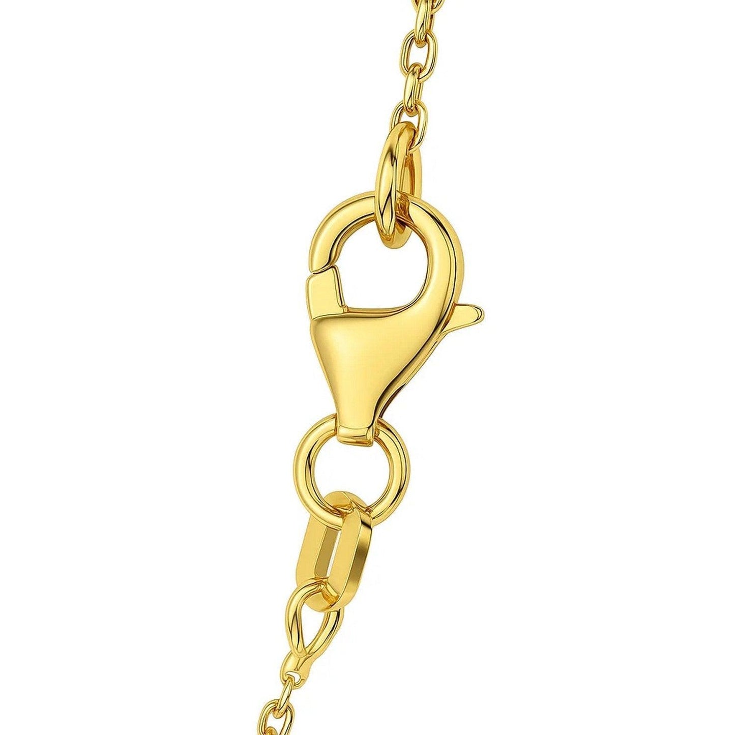 14k Yellow Gold Diamond Cut Cable Link Chain (0.87 mm)